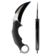 Skallywag Tactical Deep 6 Karambit Fixed Blade Knife, 4 in, 440c Stainless Steel, Hawkbill Blade, G10 Handle, Black, Deep 6 Karambit- Black