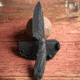 Skallywag Tactical Fireside Pro Fixed Blade Knife, 2.75in, Steel 440c, Spear Point, G10 Obsidian Handle, Black, Fireside Pro - Obsidian