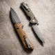 Skallywag Tactical Mako II Folding Knife, 3.5in, D2, Drop Point Blade, G10, Desert Tan Handle, Mako II - Desert Tan