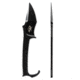 Skallywag Tactical MDV Plus One Fixed Blade Knife, 3.25 in, D2, Modified Tanto Blade, Black, MDV Plus One-Black