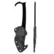 Skallywag Tactical MDV Plus One Fixed Blade Knife, 3.25 in, D2, Modified Tanto Blade, Black, MDV Plus One-Black