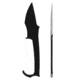 Skallywag Tactical MDV Plus One Fixed Blade Knife, 3.25 in, D2, Modified Tanto Blade, Black, MDV Plus One-Black