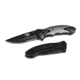 Skallywag Tactical Orca Folding Knife, 3.75in, 420 Stainless Steel, Drop Point Blade, 6061 Aluminum, Black, Orca