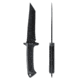 Skallywag Tactical Riptide Tanto Serrated Fixed Blade Knife, 6.35 in, D2, Tanto Blade, G10 Handle, Black, RTSB