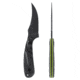 Skallywag Tactical Scorpion Pro Fixed Blade Knife, 2.75in, Steel 440c, Persian, G10 Zombie Green Handle, Black, Scorpion Pro - Zombie Green