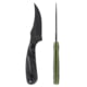 Skallywag Tactical Scorpion Pro Fixed Blade Knife, 2.75in, Steel 440c, Persian, G10 Zombie Green Handle, Black, Scorpion Pro - Zombie Green