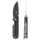Skallywag Tactical Searoach Folding Knife, 2.75in, D2 Steel, G10 Handle, Black, The Searoach-Black
