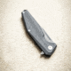 Skallywag Tactical Tactical Iron Jaw Folding Knife, 3.4in, D2, Straight Back, G10/Titanium, Black, Iron Jaw