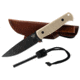 Skallywag Tactical Wanderer Fixed Blade Knife, 4.75 in, 154CM, Straight Back Blade, G10 Handle, Tan, Wanderer-Tan