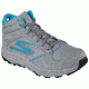 Skechers GoTrail Hiking Boot - Women's-Charcoal/Turquoise-Medium-9