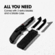 SKEETER HAWK Replaceable Blades Fast Flip Knife, Black, TRU-FMK-1003
