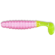 Slider Crappie Panfish Grub, 18, 1.5in, Bubble Gum/Chartreuse, CSGF335