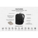 SLNT Incognito Faraday Backpack, USA Berry Compliant, Black, 25L Pack/14L Inert, SL-BPK-BER-01