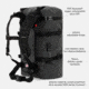 SLNT Submersible Cylinder Faraday Backpack, USA Berry Compliant, Black, 40L, DFT-40L-BER-B