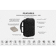 SLNT Submersible Faraday Backpack, USA Berry Compliant, Black, 23L, SP-DFT-BPB