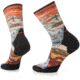 Smartwool Athlete Edition Run Trail Magic Crew Print Socks, Multi Color, Extra Large, SW0019741501-XL
