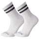 Smartwool Athletic Light Elite Stripe Crew 2 Pack Socks - Mens, White/Black, Large, SW004113D89-L
