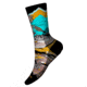 Smartwool Bike Zero Cushion Wolf Print Crew Socks, Multi Color, Medium, SW0019681501-M