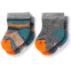 Smartwool Bootie Batch Sock - Kids, Medium Gray Heather-Mediterranean H, 6M SW0SC683A54-6M