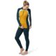 Smartwool Classic Thermal Merino Base Layer 1/2 Zip Hoodie - Womens, K41 Honey Gold Heather, Small, SW016719K41S