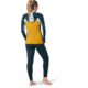 Smartwool Classic Thermal Merino Base Layer 1/2 Zip Hoodie - Womens, K41 Honey Gold Heather, Small, SW016719K41S