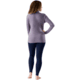 Smartwool Classic Thermal Merino Base Layer 1/4 Zip - Womens, Chalk Violet Heather, Medium, SW002828N81100M000