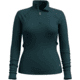 Smartwool Classic Thermal Merino Base Layer 1/4 Zip - Womens, Twilight Blue Heather, Small, SW002828G75100S000