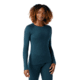 Smartwool Classic Thermal Merino Base Layer Crew - Womens, Twilight Blue Heather, Extra Large, SW016369G7510XL000