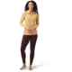 Smartwool Classic Thermal Merino Base Layer Pattern 1/4 Zip - Womens, K79 Honey Gold Dot, Medium, SW016375K79M