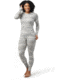 Smartwool Classic Thermal Merino Base Layer Pattern Crew - Womens, K55 Light Gray Mountain Scape, Small, SW016371K55S