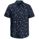 Smartwool Everyday Short Sleeve Button Down - Mens, Deep Navy Gone Camping, Small, SW017017N371S