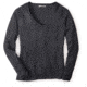 Smartwool Granite Falls Micro Stripe V-Neck Sweater - Womens, Charcoal Heather, Extra Small, SW000126010XS