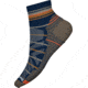 Smartwool Hike Light Cushion Pattern Ankle Socks, Deep Navy, Extra Large, SW0016120921-XL
