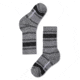 Smartwool Hike Light Striped Crew Socks - Kids, Light Gray/Black, Small, SW001212026-S