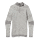 Smartwool Intraknit Merino 250 Thermal Pattern 1/4 Zip - Womens, Light Gray Plaid, Medium, SW016420F41-M