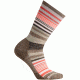 Smartwool Jovian Stripe Sock - Women's-Fossil Heather-Medium