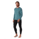 Smartwool Merino 150 Baselayer Long Sleeve - Mens, Pacific Stripe, Large, SW016042D55-L
