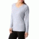 Smartwool Merino 150 Baselayer Long Sleeve - Women's-Pattern Pebble Gray-Medium