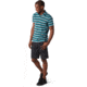 Smartwool Merino 150 Polo - Mens, Pacific Stripe, Medium, SW000216D55-M