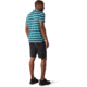 Smartwool Merino 150 Polo - Mens, Pacific Stripe, Medium, SW000216D55-M