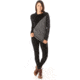 Smartwool Merino 250 Asym Top - Womens, Black Snow Swirl, Medium, SW015109C21-M