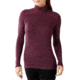 Smartwool Merino 250 Base Layer Pattern 1/4 Zip - Womens, Aubergine Heather, Extra Large, SW0SS222768XL