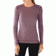 Smartwool Merino 250 Base Layer Pattern Crew, Bordeaux, Extra Small, SW0NP226590XS