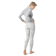 Smartwool Merino 250 Baselayer Pattern Bottom - Womens, Light Gray Traced Dahlia, Medium, SW019243E41-M