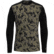 Smartwool Merino 250 Baselayer Pattern Crew - Mens, Military Olive Camo/Black, Large, SW016351H15L