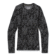 Smartwool Merino 250 Baselayer Pattern Crew - Womens, Black Digital Snowflake, Extra Large, SW016371E36-XL