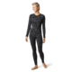 Smartwool Merino 250 Baselayer Pattern Crew - Womens, Black Traced Dahlia, Small, SW016371E42-S