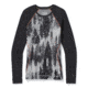 Smartwool Merino 250 Baselayer Pattern Crew - Womens, Light Gray Forest Scape, Large, SW016371F51-L