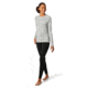 Smartwool Merino 250 Baselayer Pattern Crew - Womens, Light Gray Traced Dahlia, Extra Large, SW016371E41-XL