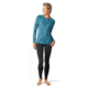 Smartwool Merino 250 Baselayer Pattern Crew - Womens, Wave Blue Traced Dahlia, Large, SW016371E39-L